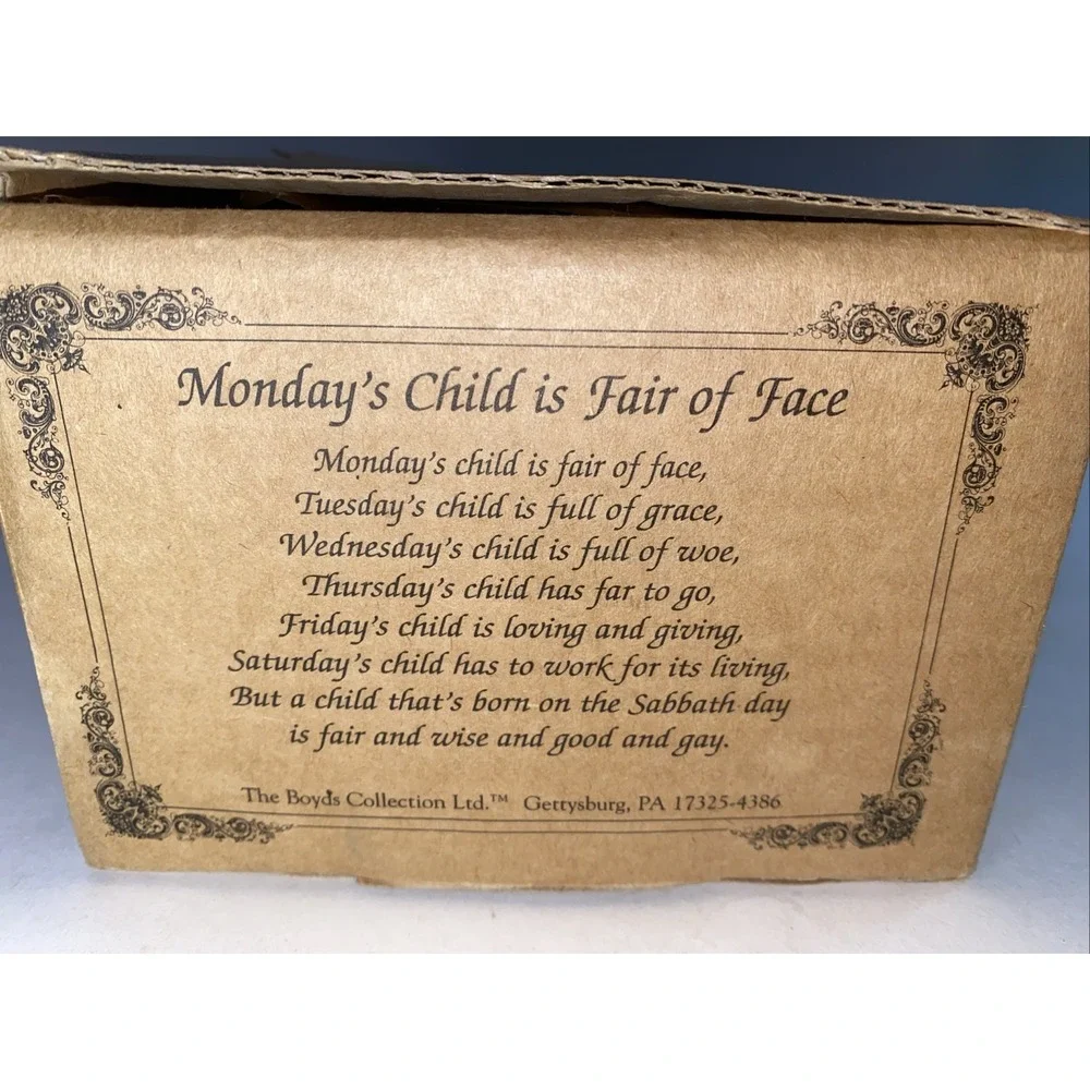 BOYDS YESTERDAY'S CHILD COLLECTION EMILEE & OTIS FOREVER‎ #4808, NIB, COA & TAGS